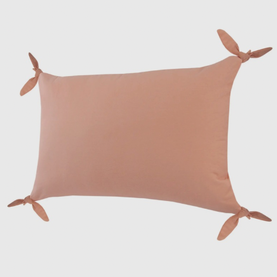 Blush Tie Lumbar Pillow