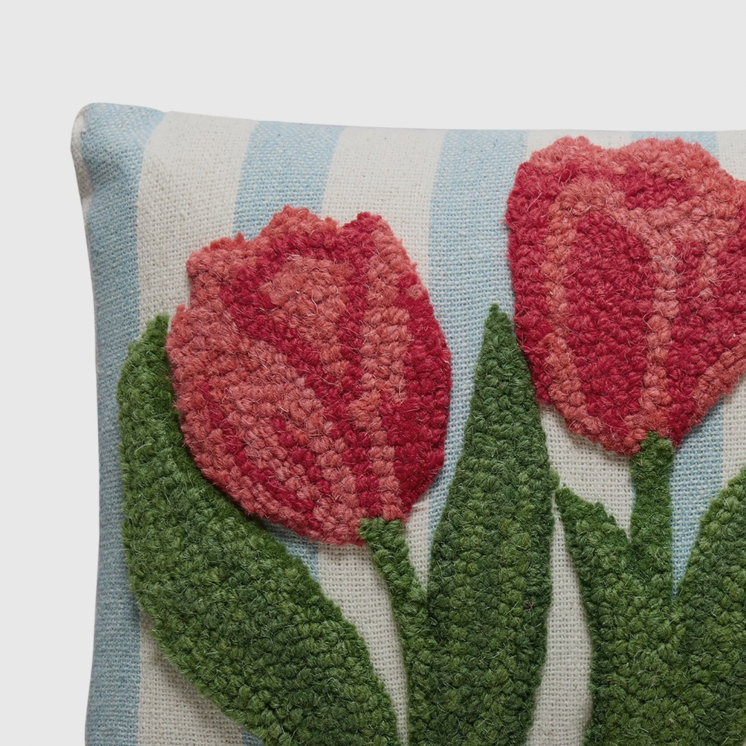 Stripe Tulip Hook Pillow