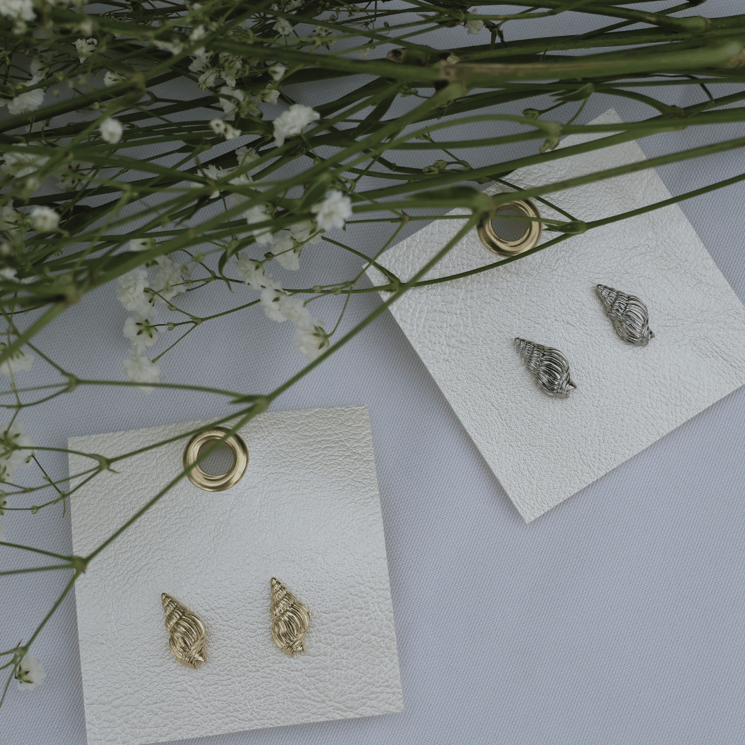Conch Shell Mini Stud