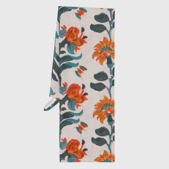 Spritz Block Print Tea Towel