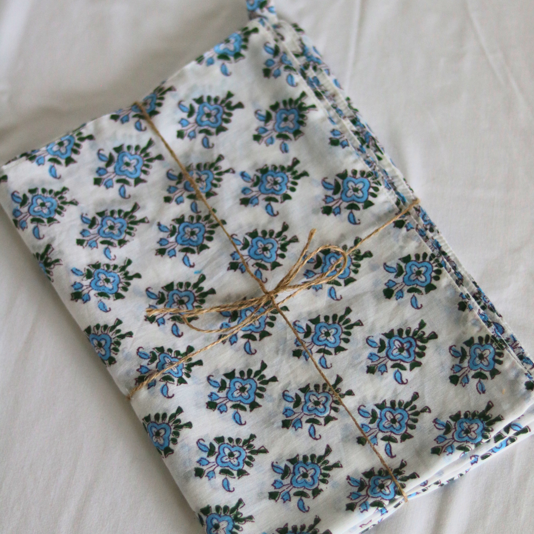 Margo Block Print Tea Towel