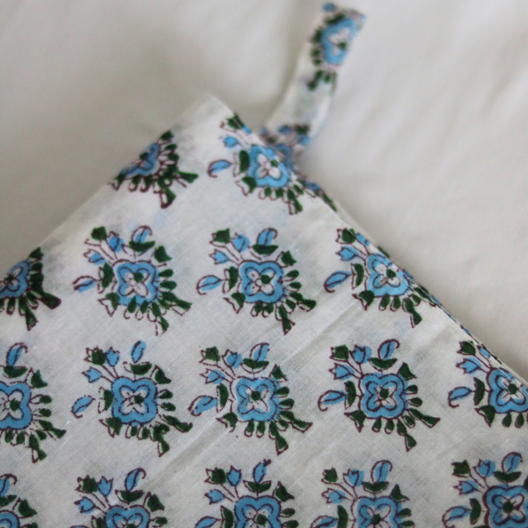 Margo Block Print Tea Towel