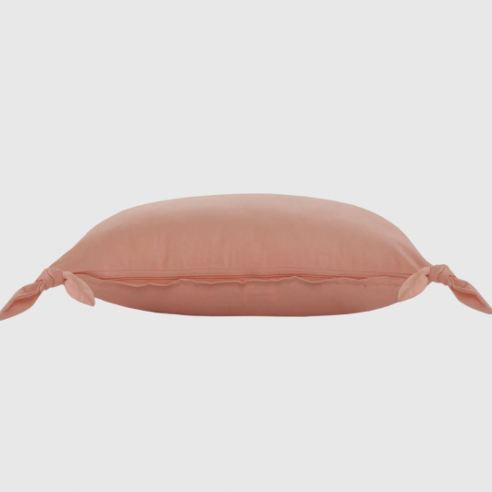 Blush Tie Lumbar Pillow