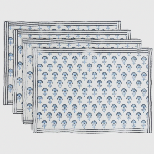 Hand-Blocked Placemats (Set of 4)
