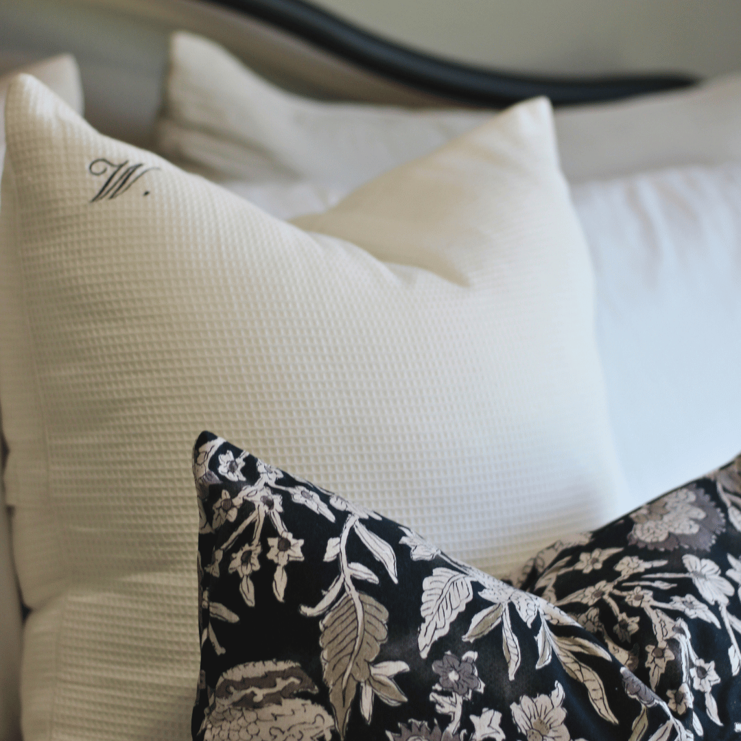 Monogram Throw Pillow Cover