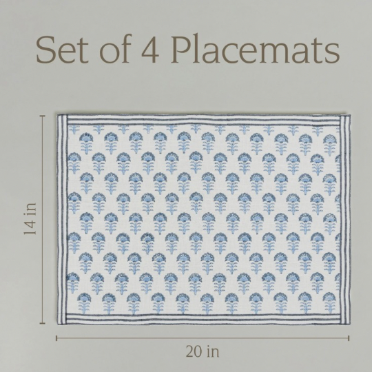 Hand-Blocked Placemats (Set of 4)