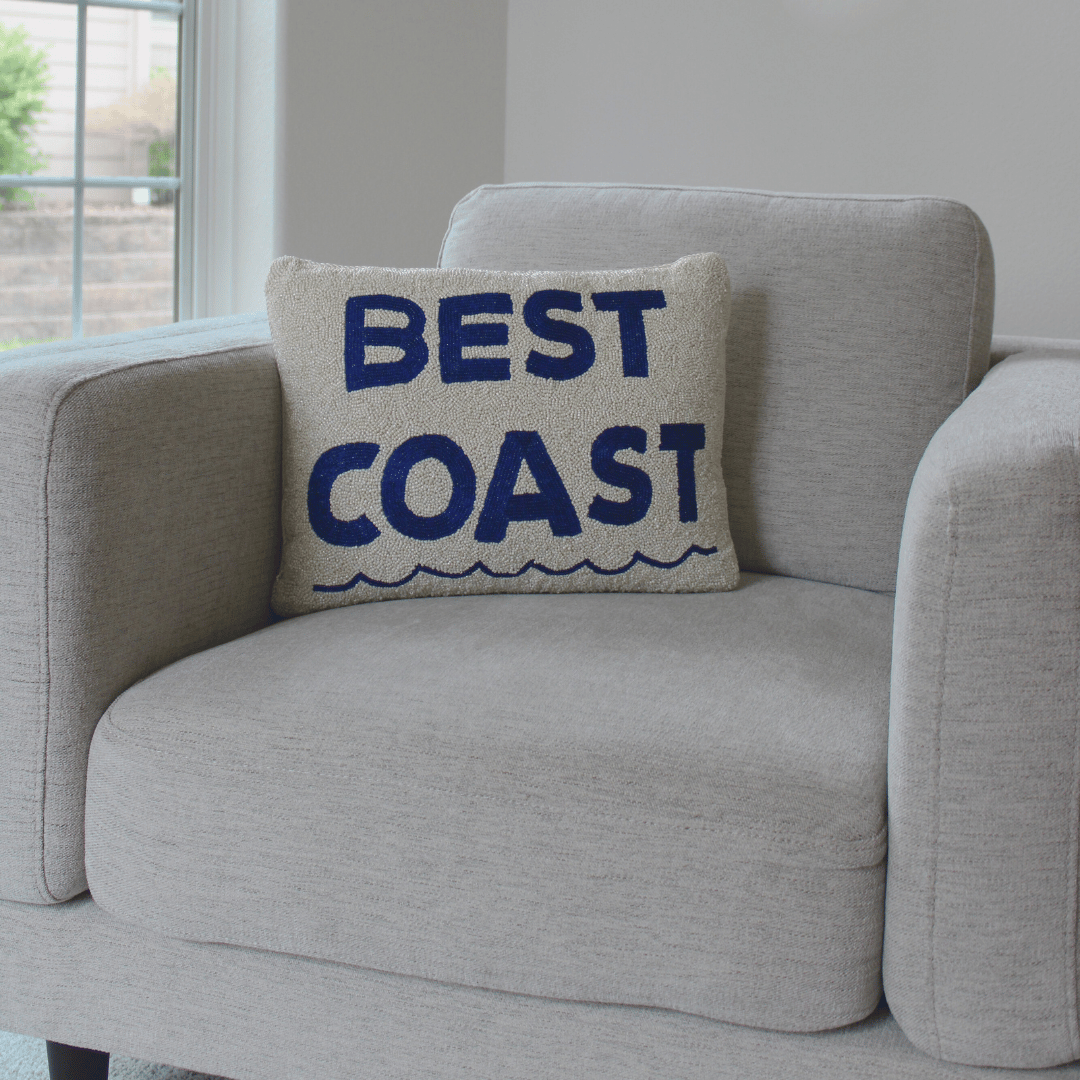 Best Coast Beaded Pillow