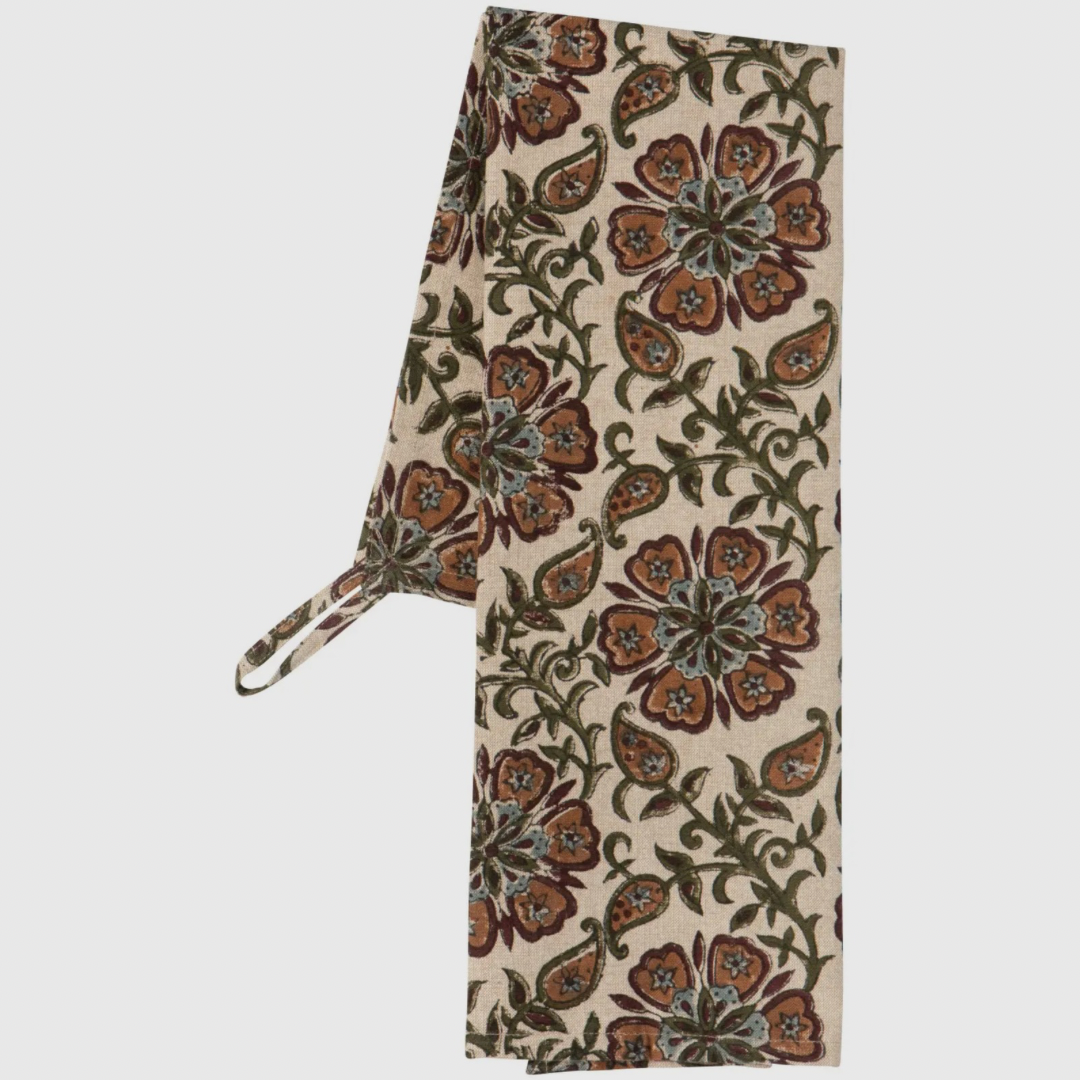 Elysian Block Print Tea Towel