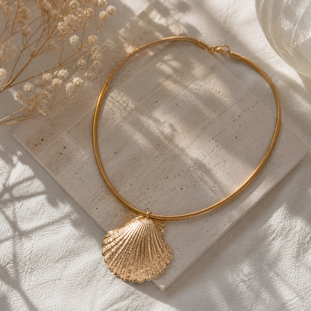 Mariner Statement Shell Necklace