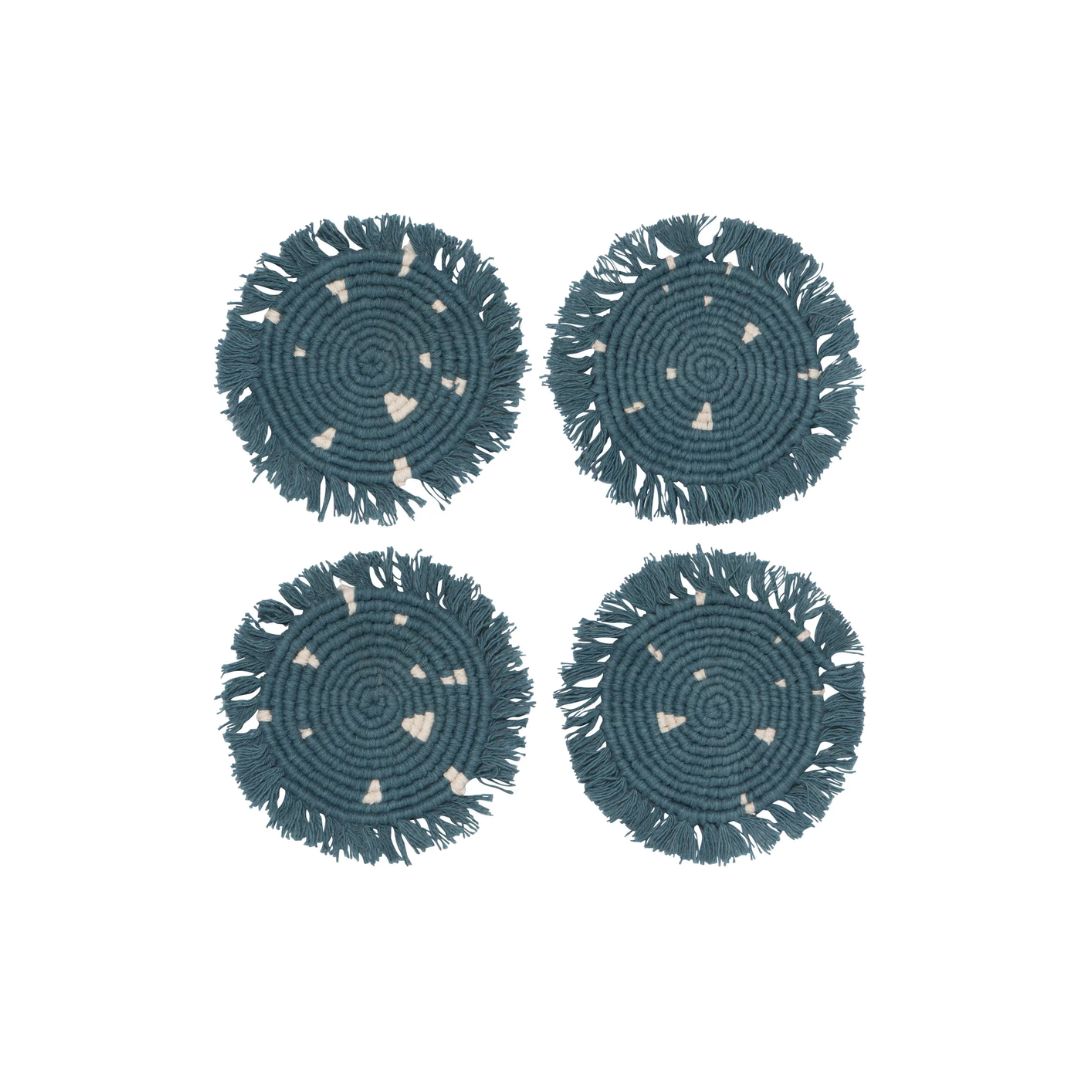 Lagoon Macrame Coaster Set
