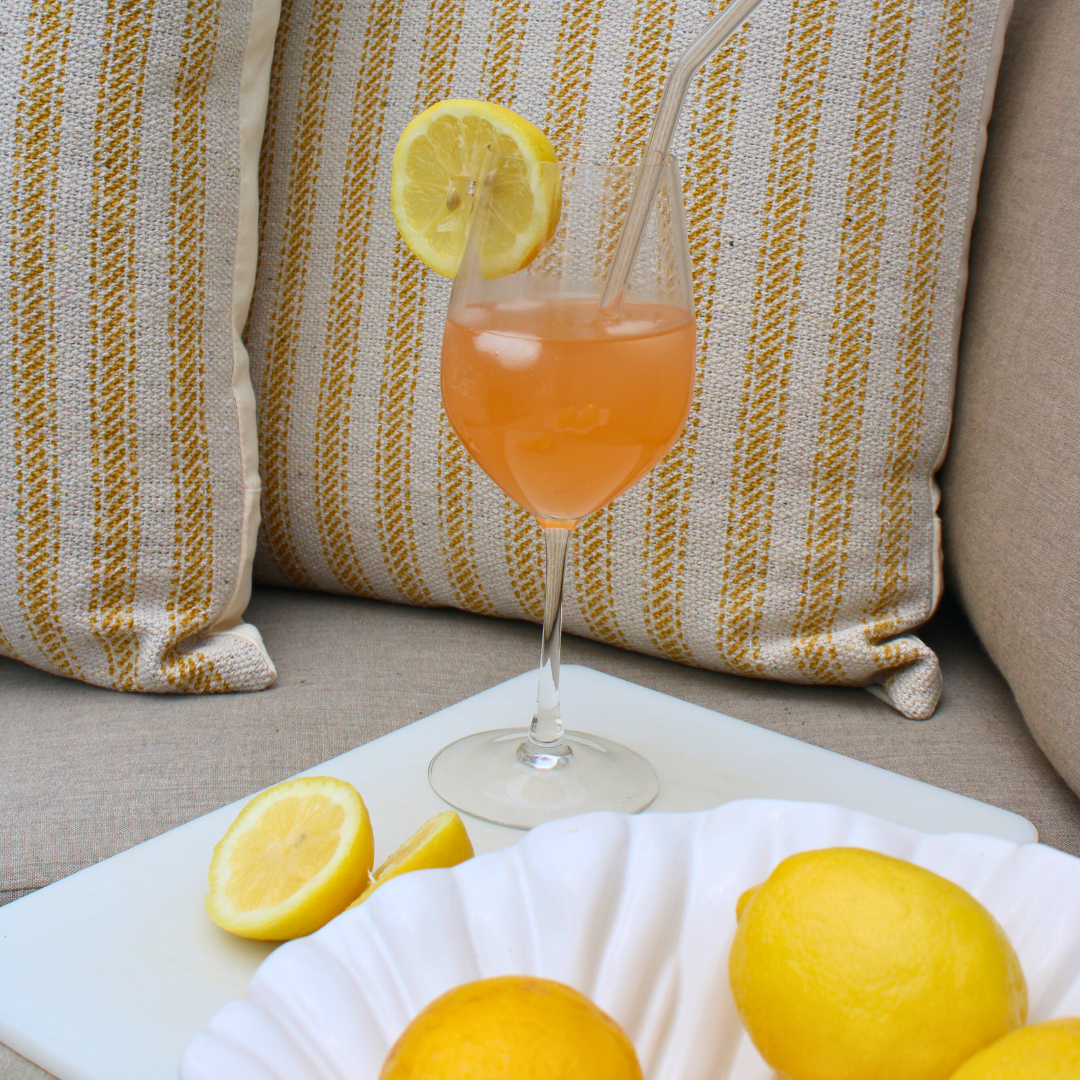 Butter Yellow Striped Pillow