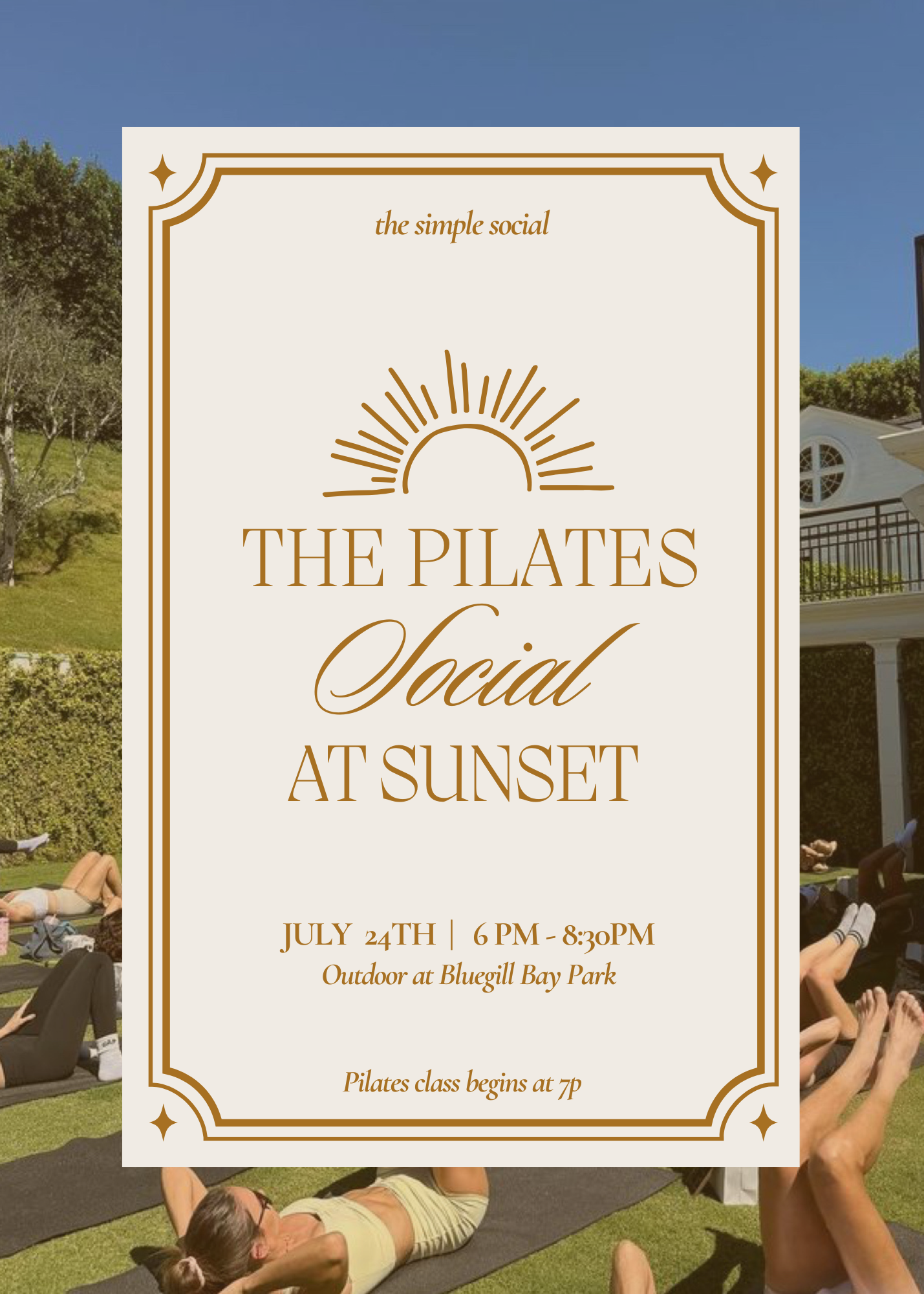 Pilates Social at Sunset