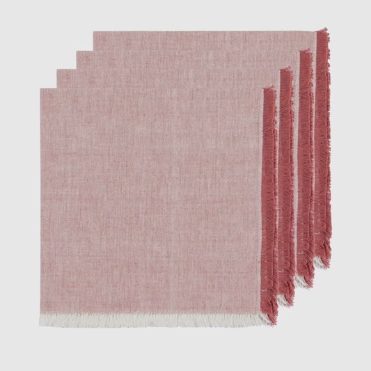 Rose Chambray Napkins (set of 4)