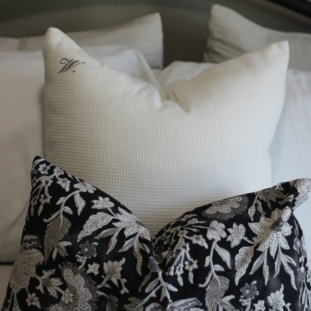 Monogram Throw Pillow Cover
