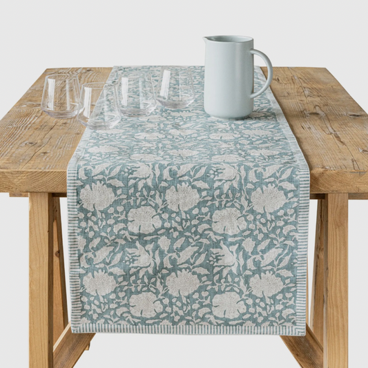 Block Print Table Runner (18in x 90in)