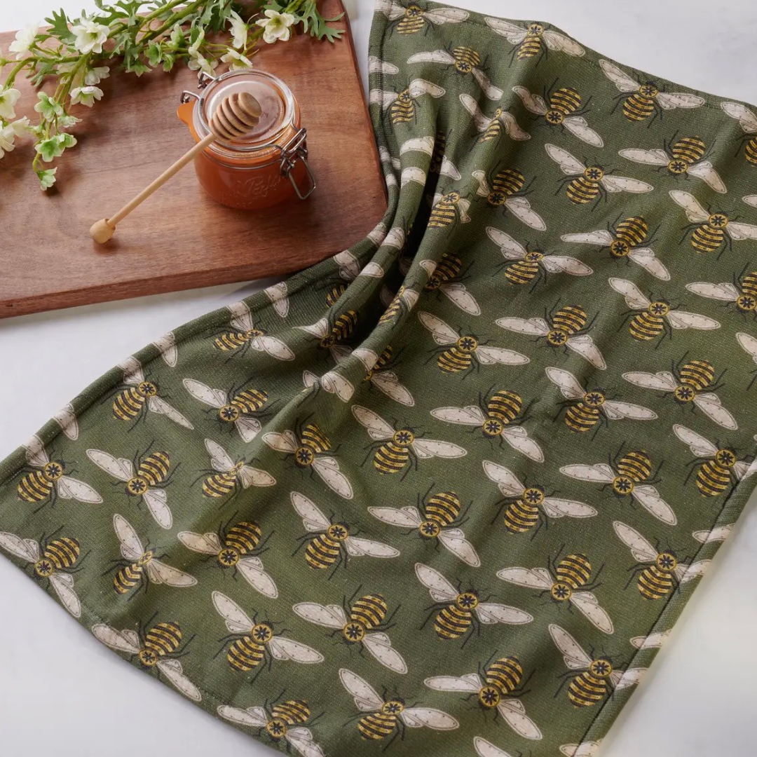 Honey Bee Tea Towel