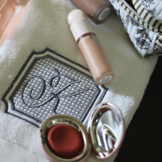 Embossed Monogram Hand Towel