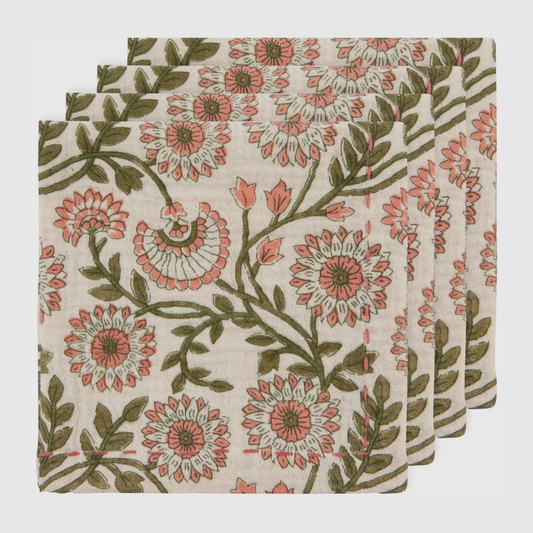 Flora Double Weave Napkins (set of 4)