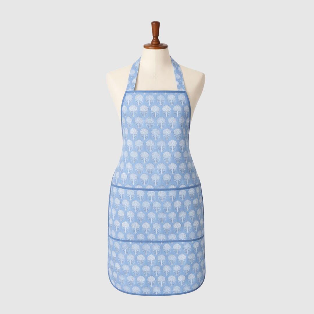 Artichoke Block Print Apron