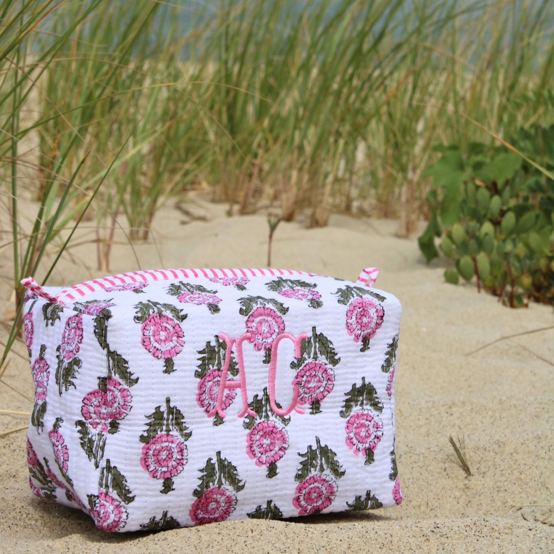 Custom Monogram Cosmetic Bag