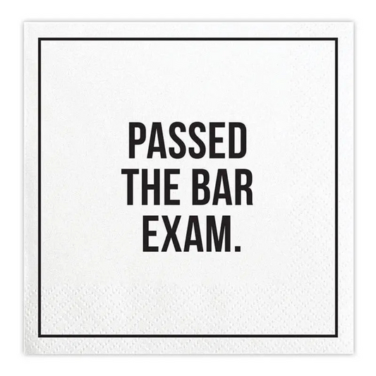 Beverage Napkins - Passed the Bar Exam
