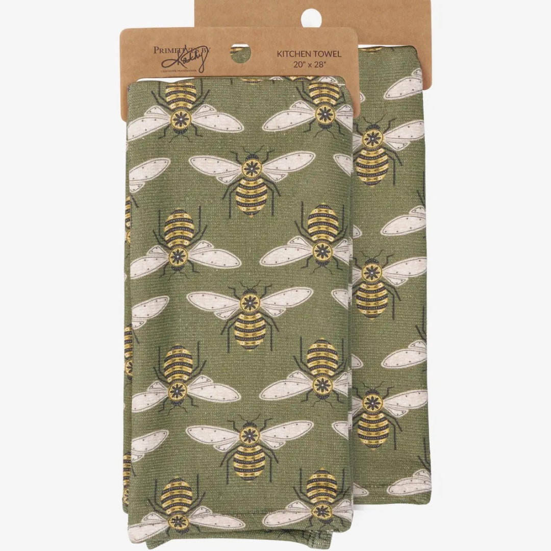 Honey Bee Tea Towel