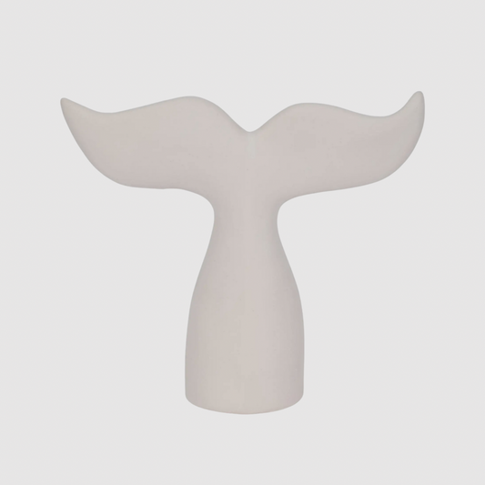 White Ceramic Whale Tail