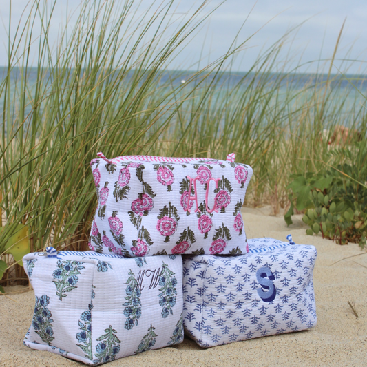 Custom Monogram Cosmetic Bag