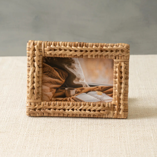 Modern Rattan Photo Frame