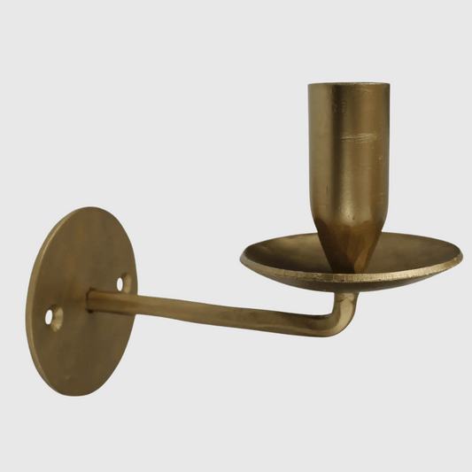 Brass Taper Wall Sconce