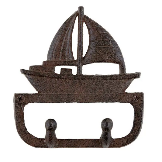 Rustic Cast Iron Boat Wall Hook