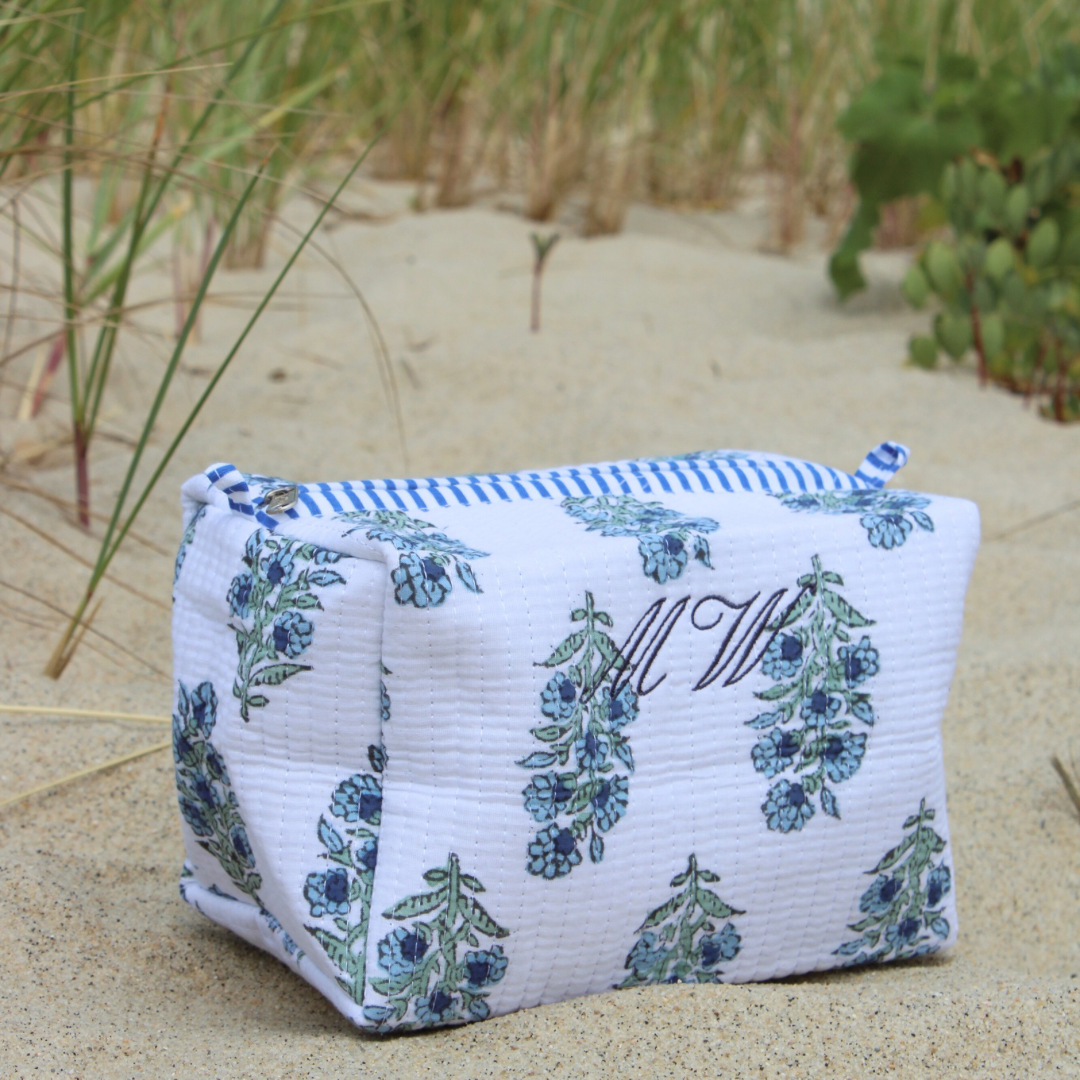 Custom Monogram Cosmetic Bag