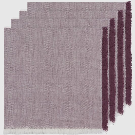 Plum Dinner Napkins (Set of 4)