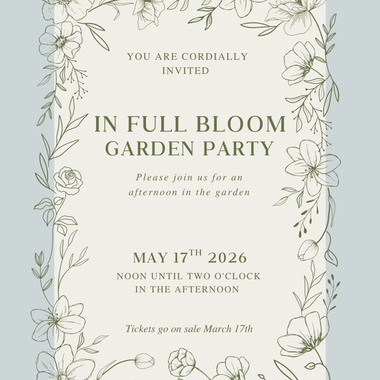 In Full Bloom Garden Party Ticket