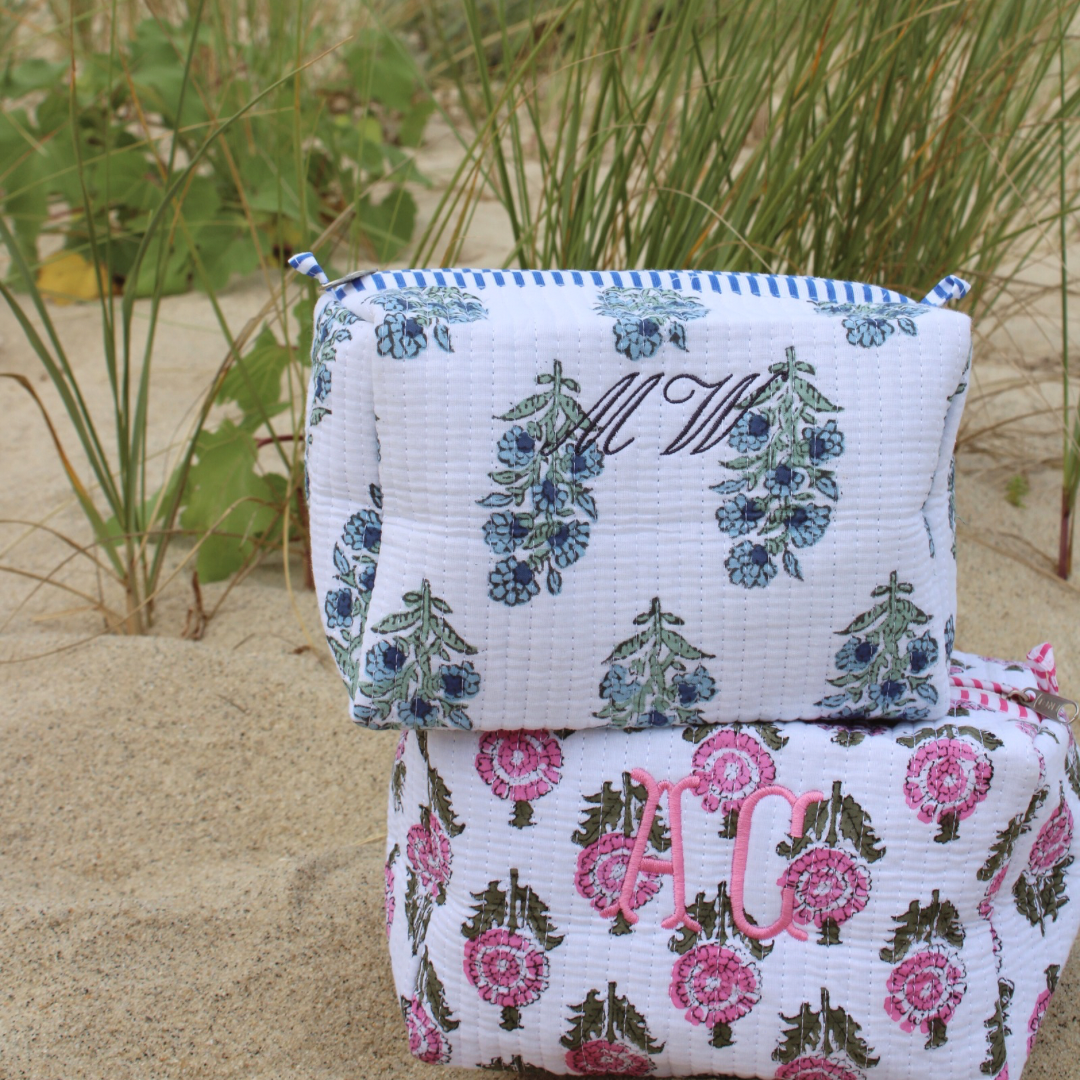 Custom Monogram Cosmetic Bag