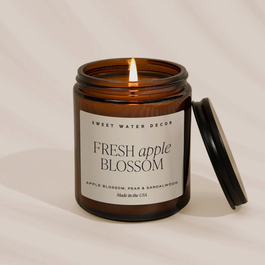 Fresh Apple Blossom 9oz Soy Candle