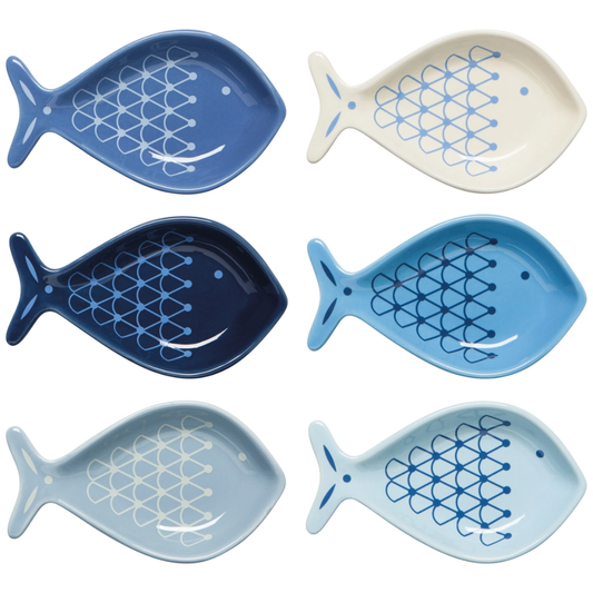Fish Shaped Pinch Bowls | Set of 6