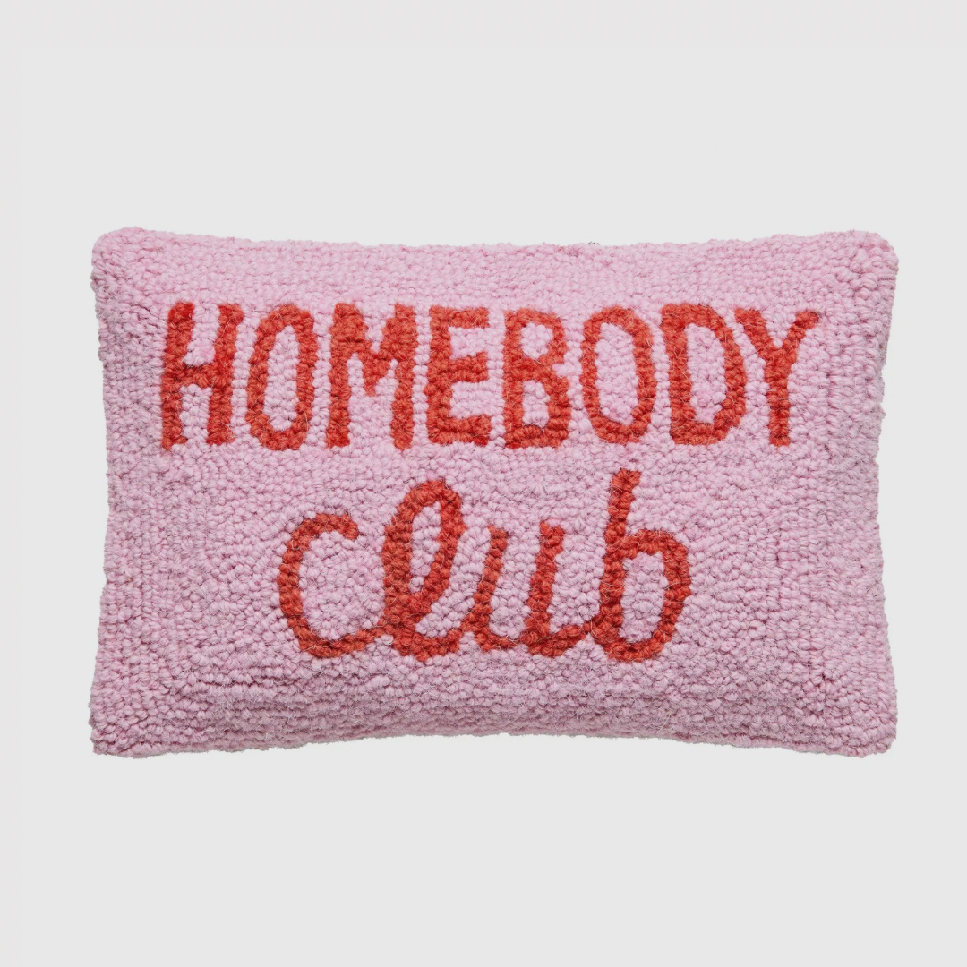 Homebody Club Hook Pillow